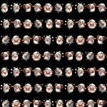 Obroża półzacisk "OWCE" HANDMADE