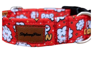 Obroża dla psa "Paws' smell" handmade