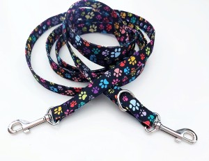 Smycz przepinana"Rainbow Paws"