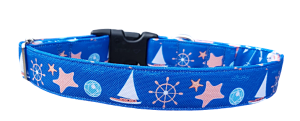 Obroża dla psa "Sea Life" handmade