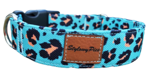 Obroża dla psa "SAFARI" handmade