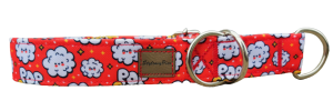 Obroża półzacisk "Paws' smell" handmade
